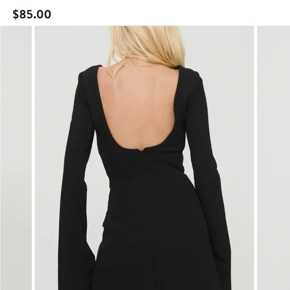 Princess Polly Classic Black Long Sleeve Dress - Picture 8 of 8